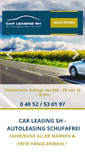 Mobile Screenshot of car-leasing-sh.de